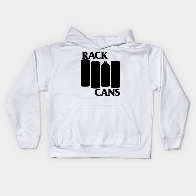 Rack Cans Alternate Kids Hoodie by Volks